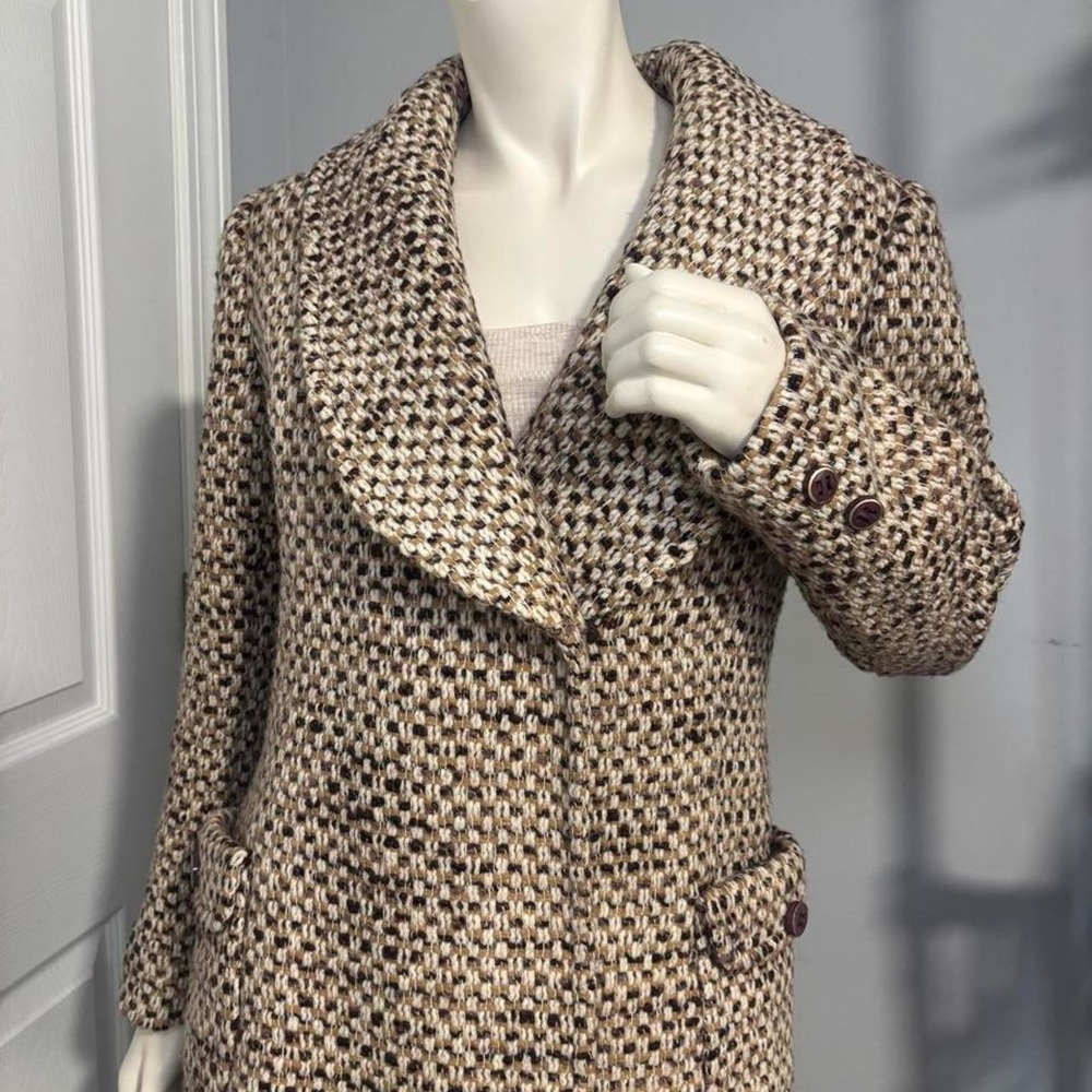 Vintage Nora Zandré Checkered Wool Blazer